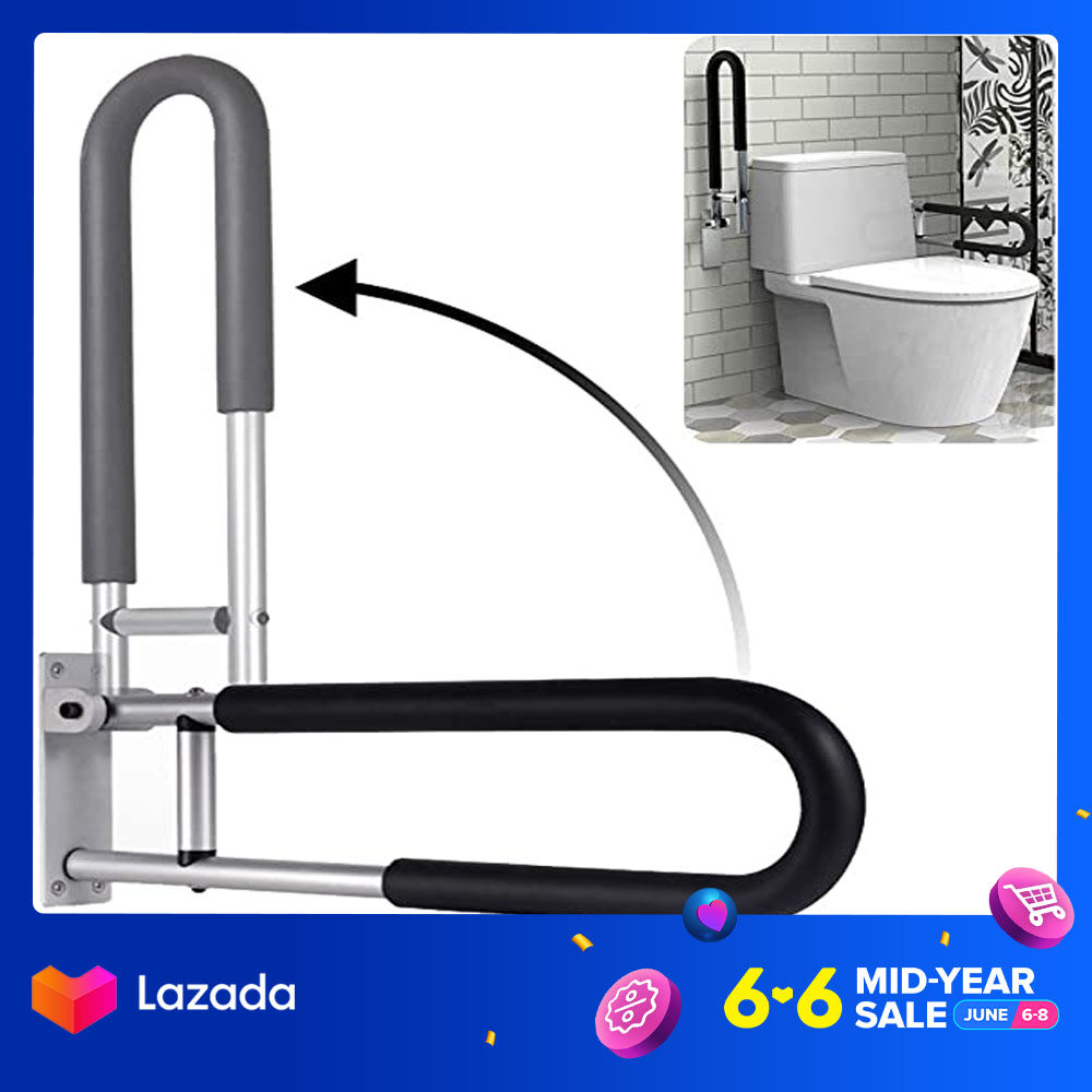 【Ready Stock+Shipping in 24hours】Handicap Grab Bars Rails Toilet Handrails Bathroom Safety Bar Hand Support Rail Handicapped Handrail Accessories For Seniors Elderly Disabled Mounted Bath Grips