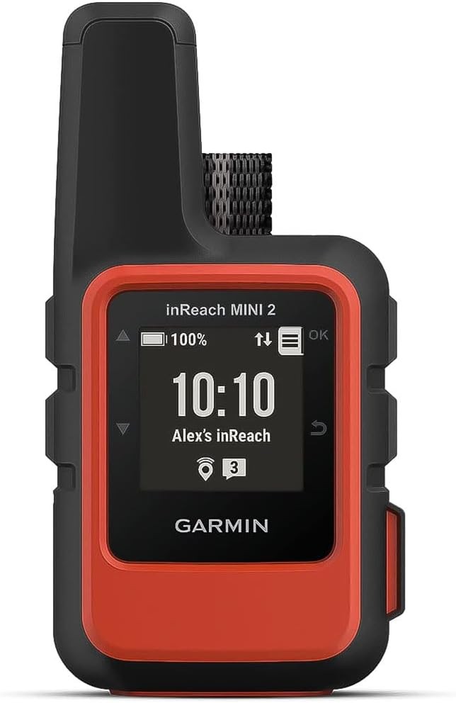 Garmin inReach Mini 2, Lightweight and Compact Satellite Communicator, Handheld Hiking, Orange - 010-02602-00